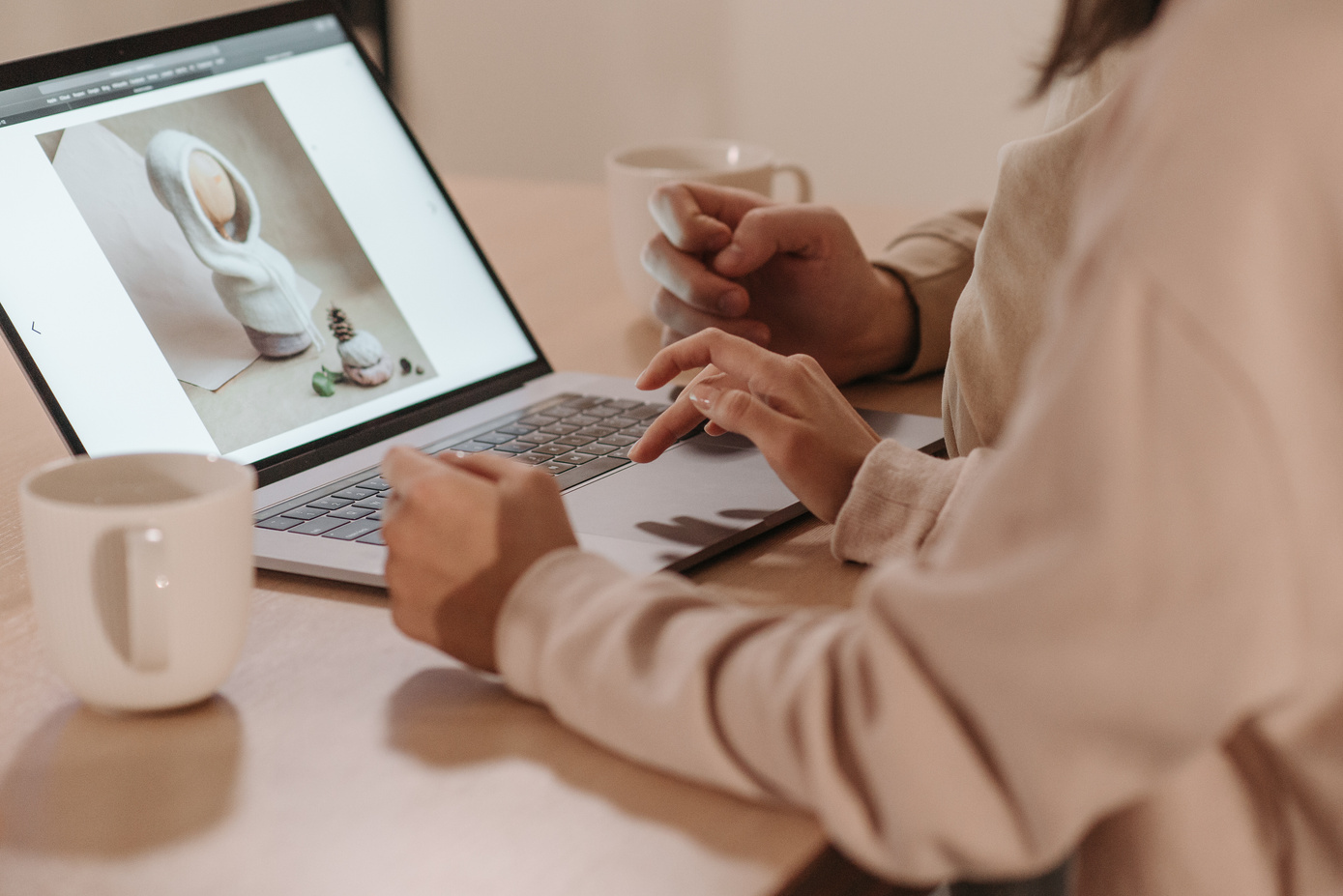 A Person using a Laptop