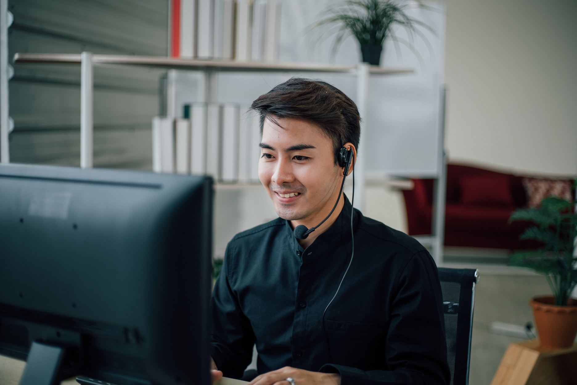 Male Call Center Agent 